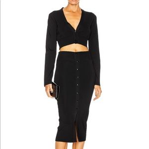 GAUGE81 Malaga cutout stretch knit midi dress